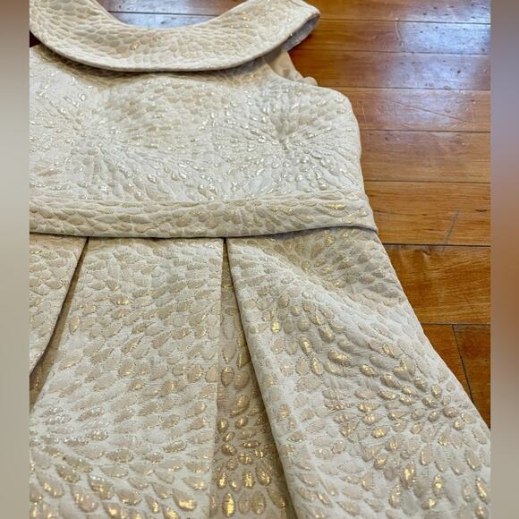 US Angels Gold Brocade Dress - Picture 2 of 4